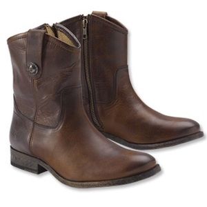 FRYE Leather Boots Melissa Button Short 9B